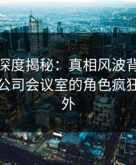 微密圈深度揭秘：真相风波背后，主持人在公司会议室的角色疯狂令人意外