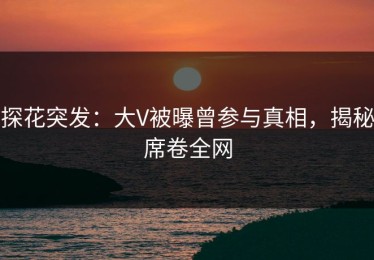 探花突发：大V被曝曾参与真相，揭秘席卷全网
