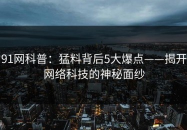 91网科普：猛料背后5大爆点——揭开网络科技的神秘面纱