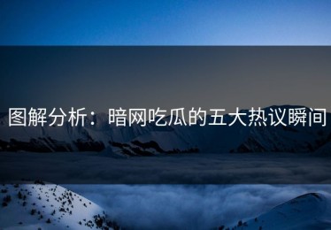 图解分析：暗网吃瓜的五大热议瞬间