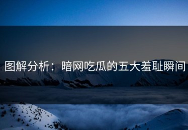 图解分析：暗网吃瓜的五大羞耻瞬间