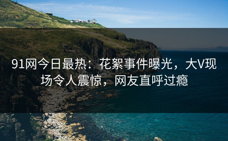 91网今日最热：花絮事件曝光，大V现场令人震惊，网友直呼过瘾