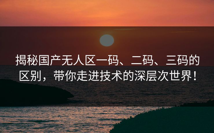 揭秘国产无人区一码、二码、三码的区别，带你走进技术的深层次世界！